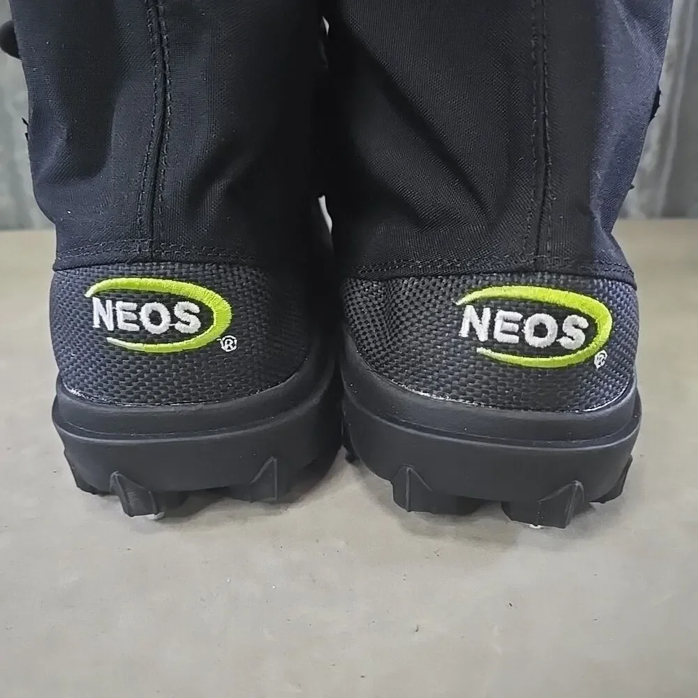 Neos Voyager Glacier Trek Cleats Overshoes Black Waterproof Sz M (US7.5-9)